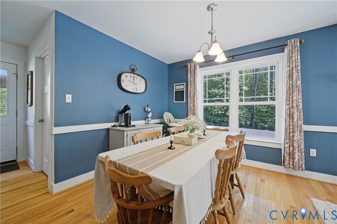 700 Manchester Road, Louisa, VA 23024 Hardwood flooring paired with a classic chair rail