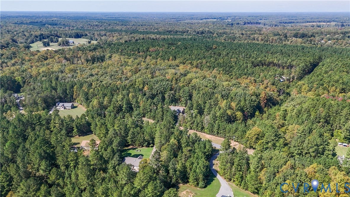 700 Manchester Road, Louisa, VA 23024 Expansive wooded landscape featuring scattered residential properties