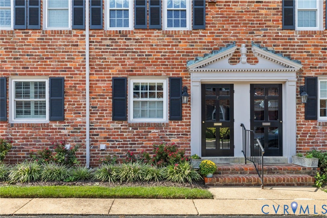 505 N Hamilton Street, #F, Richmond, VA 23221 Brick exterior with black shutters