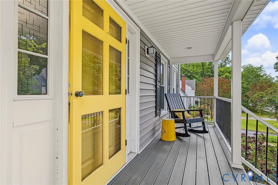 4706 Jacobs Glenn Drive, North Chesterfield, VA 23236 Large front porch, updated with low-maintenance composite decking and new railings