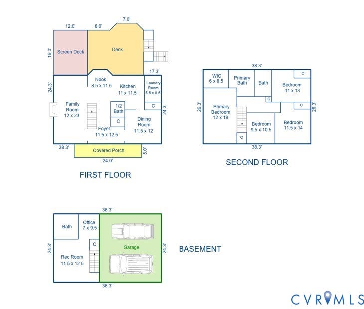 4706 Jacobs Glenn Drive, North Chesterfield, VA 23236 1952 sq ft above grade, 396 sq ft in the basement