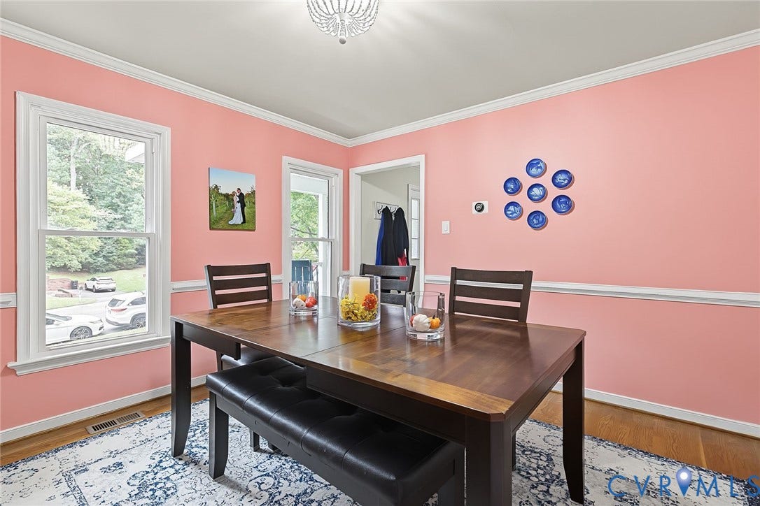 4706 Jacobs Glenn Drive, North Chesterfield, VA 23236 Bright and cheerful, with hardwoods and formal moldings