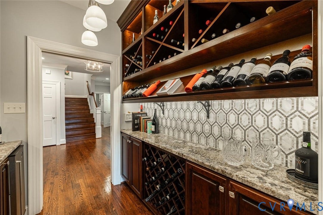 Wet Bar with refrigerator and icemaker