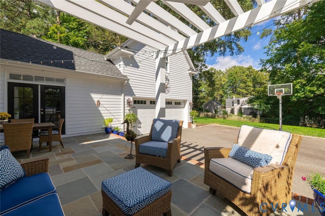 Patio perfect for sitting and enjoying family