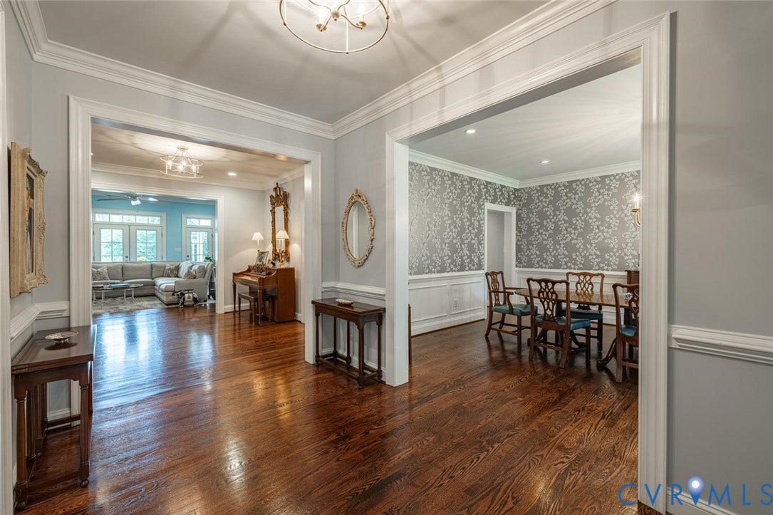 Entry Hall leads to Central Foyer