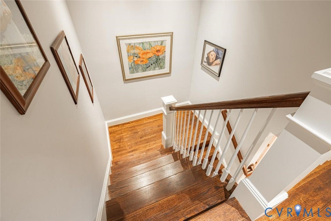 Pretty staircase with gorgeous floors