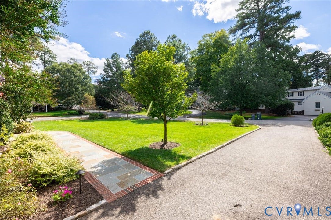 Second driveway on side of home