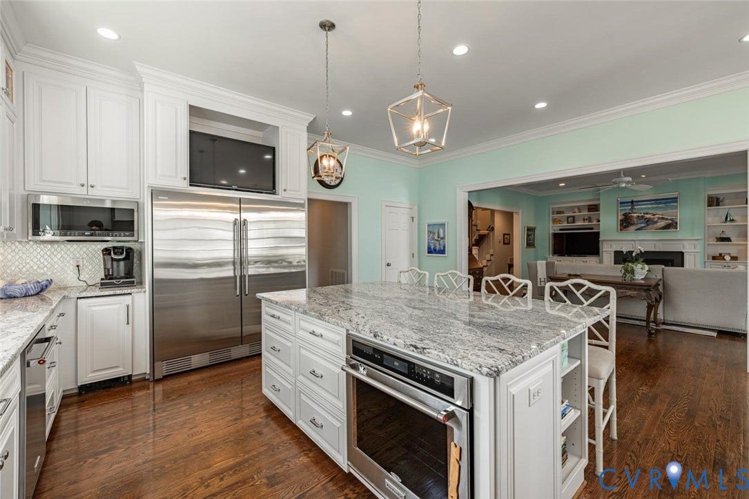 KitchenAid electric oven in island