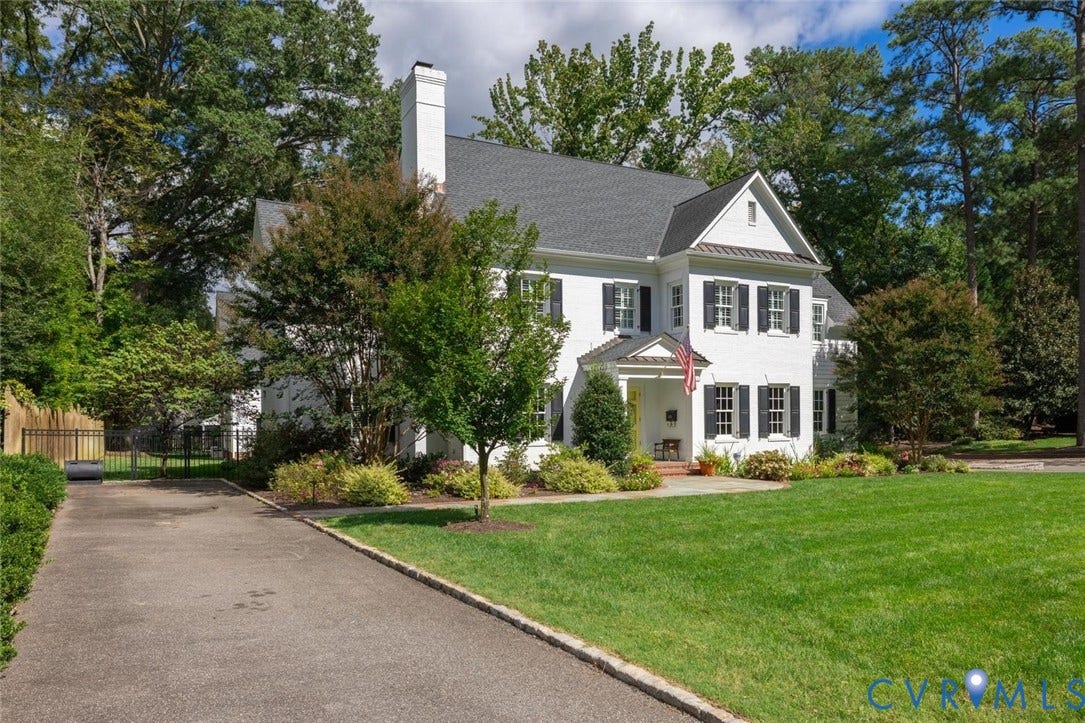 Driveway on front left of home