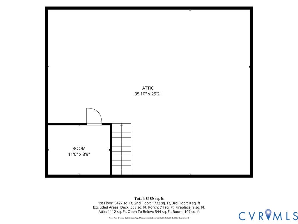 2621 Glenalmond Court, Powhatan, VA 23139 Attic