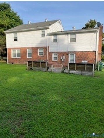 3732 Birdwood Road, Brookbury, Richmond, VA 23234 Spacious rear yard with a manicured lawn