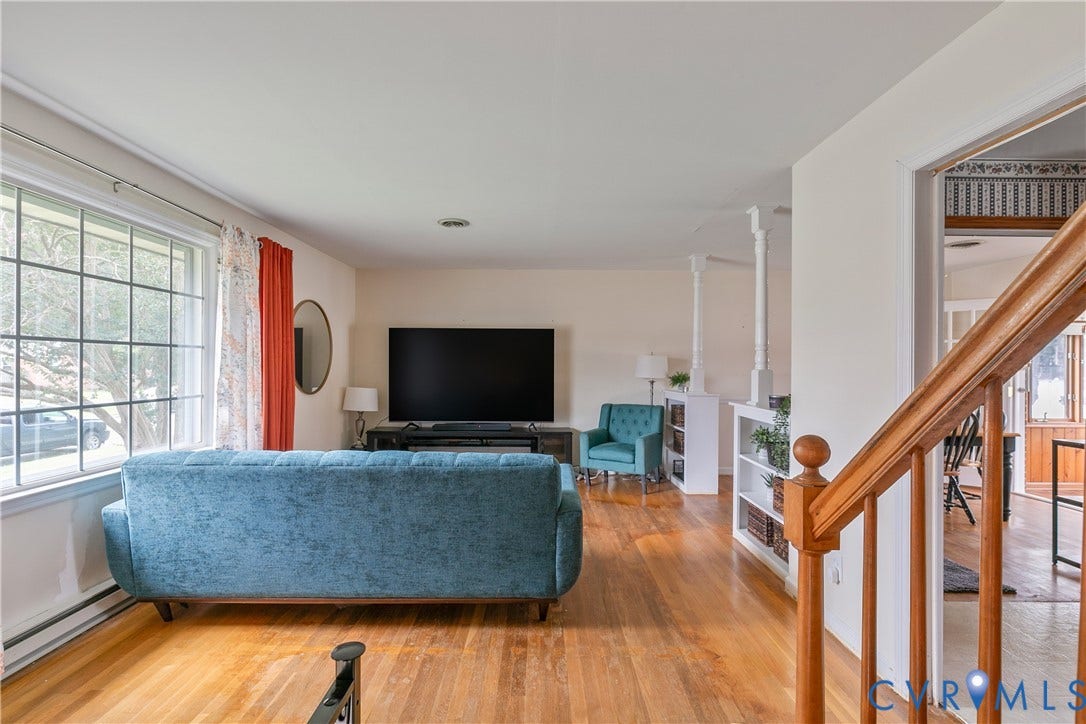 Formal living room with huge picture window