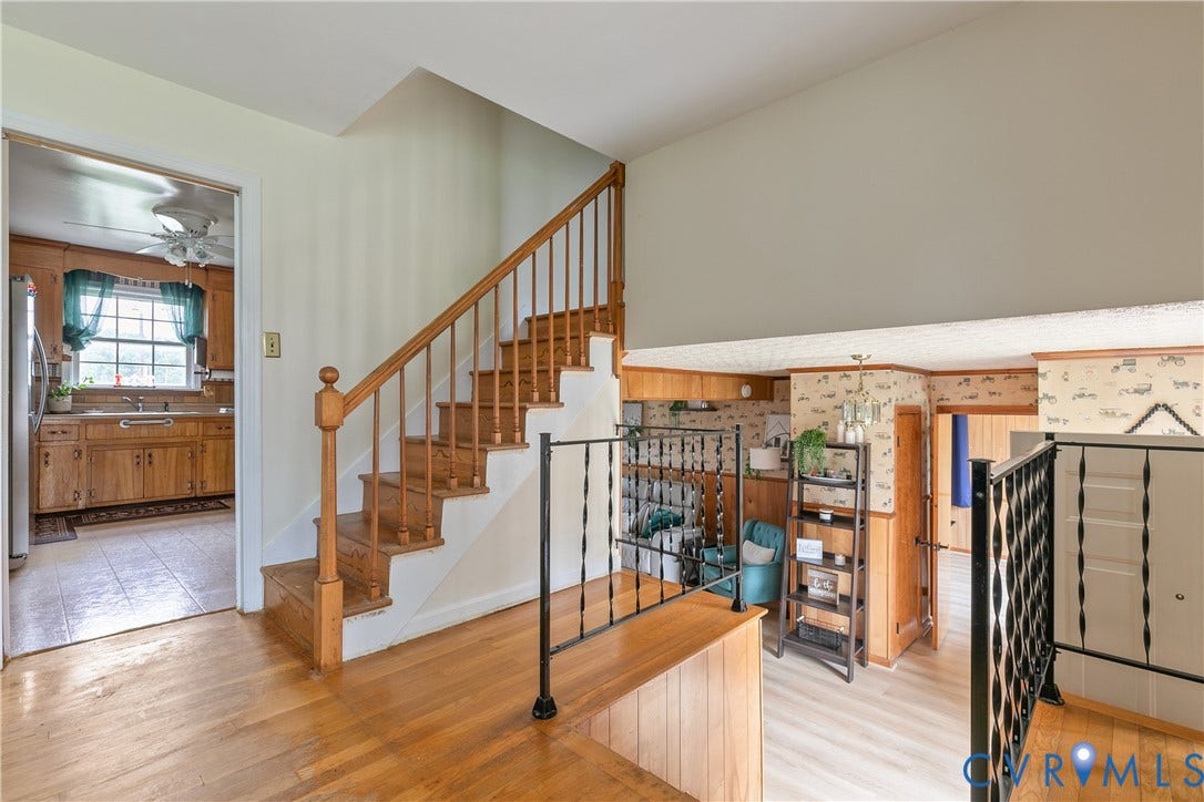 From formal living to kitchen and family room