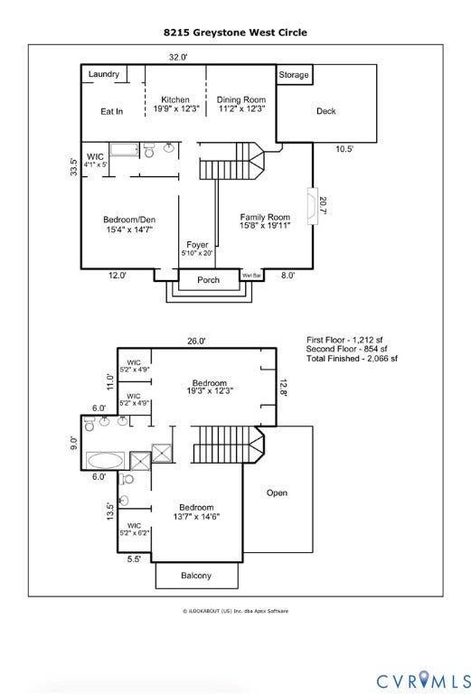 8215 Greystone West Circle, Greystone, Henrico, VA 23229 Floor Plan