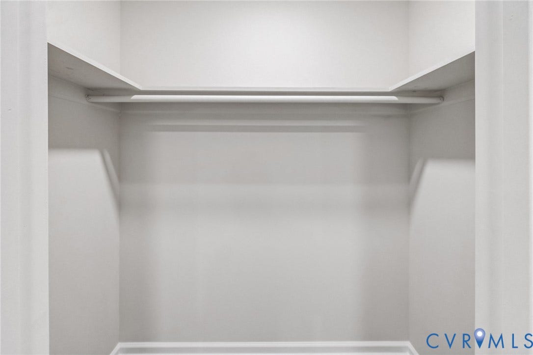 1146 Willcox Street, Petersburg, VA 23803 Recessed closet space featuring a single hanging rod and upper shelf