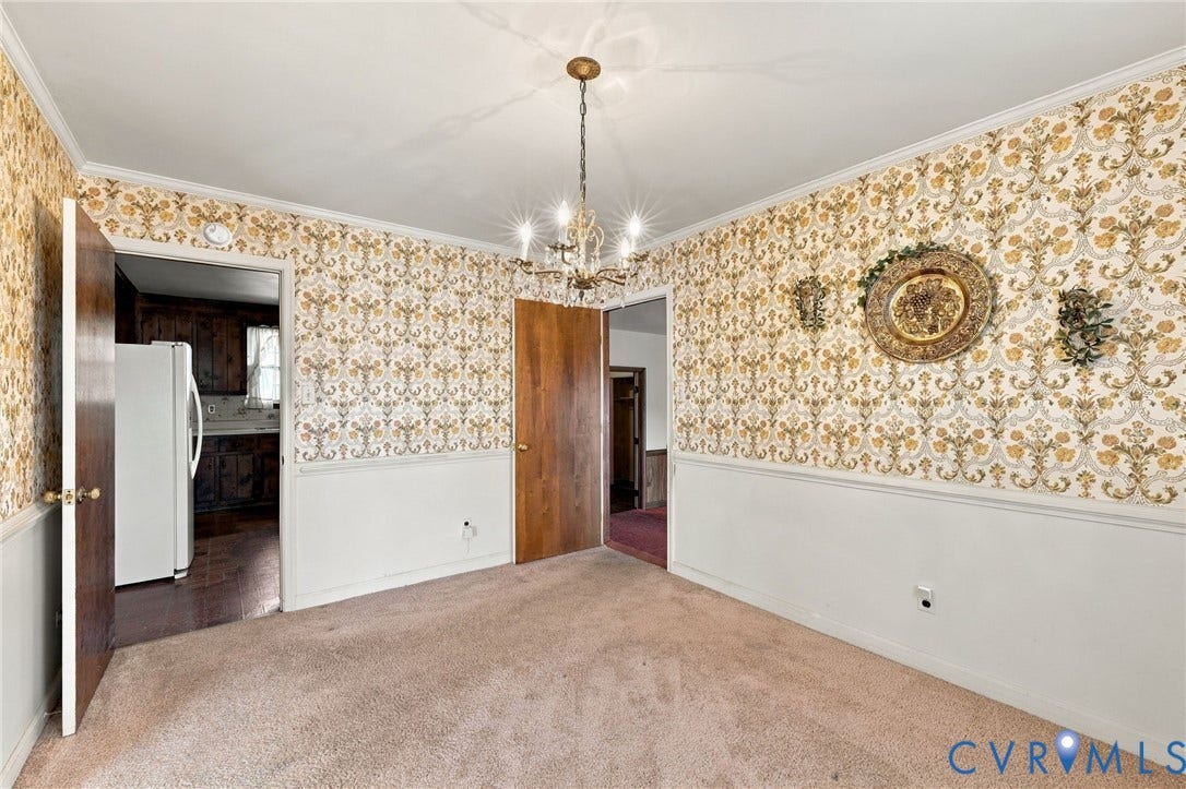 Dining room - opens to kitchen and rec room