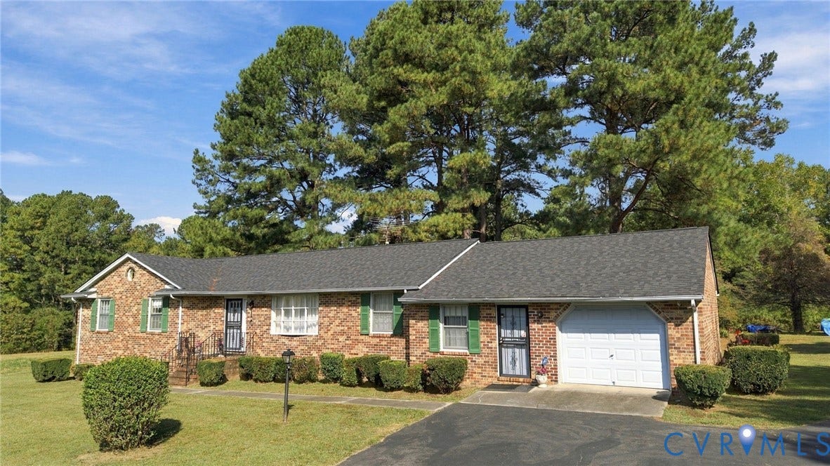 Front view of the home