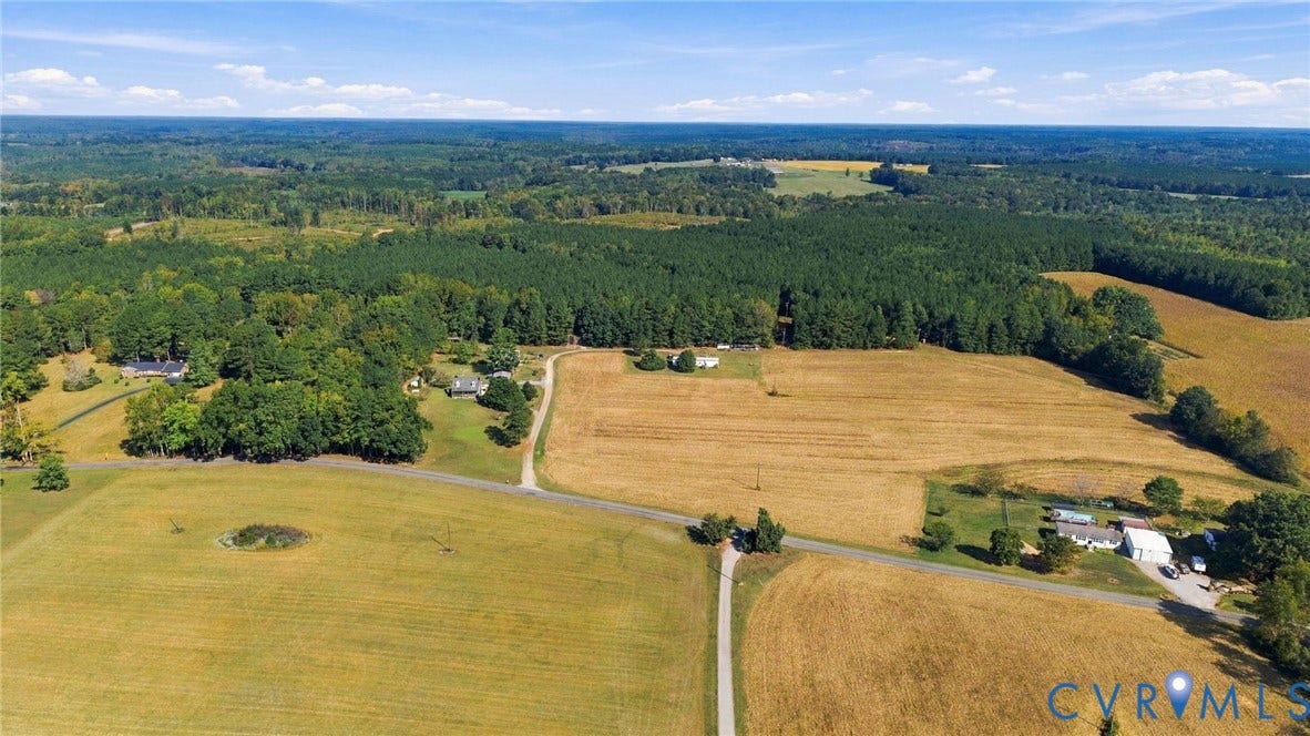 Showing the farmland in the area.  Home is in the middle left.