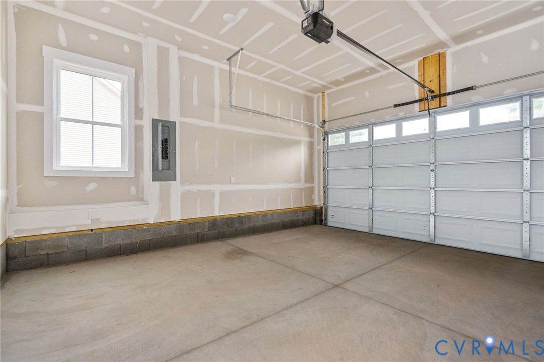 7605 Oster Drive, Chamberlayne Farms Area, Henrico, VA 23227 Concrete flooring, automatic garage door opener, window, electrical panel, block wall foundation