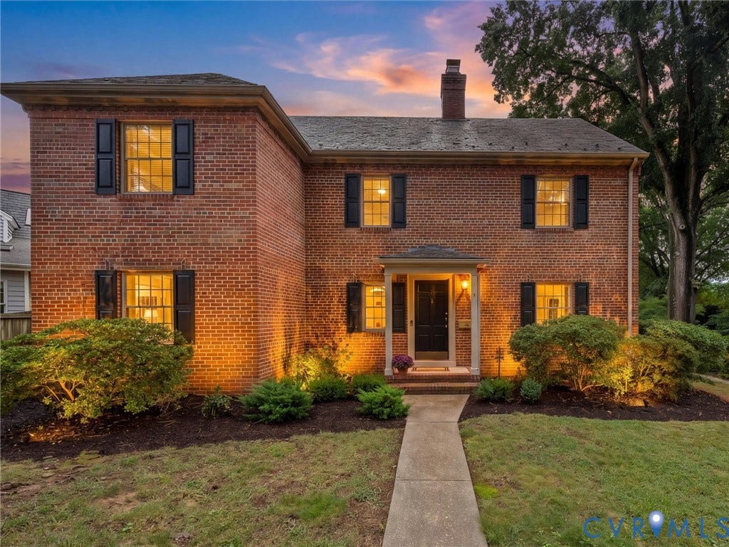 1113 E Durwood Crescent, Tuckahoe Area, Henrico, VA 23229 Brick exterior with black shutters