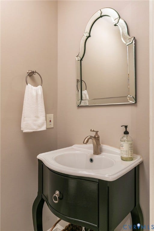 Downstairs powder room