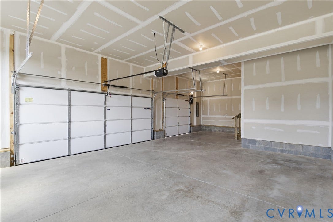 4013 Robins Ridge Drive, Tuckmar Farm, Moseley, VA 23120 2 car garage with storage area