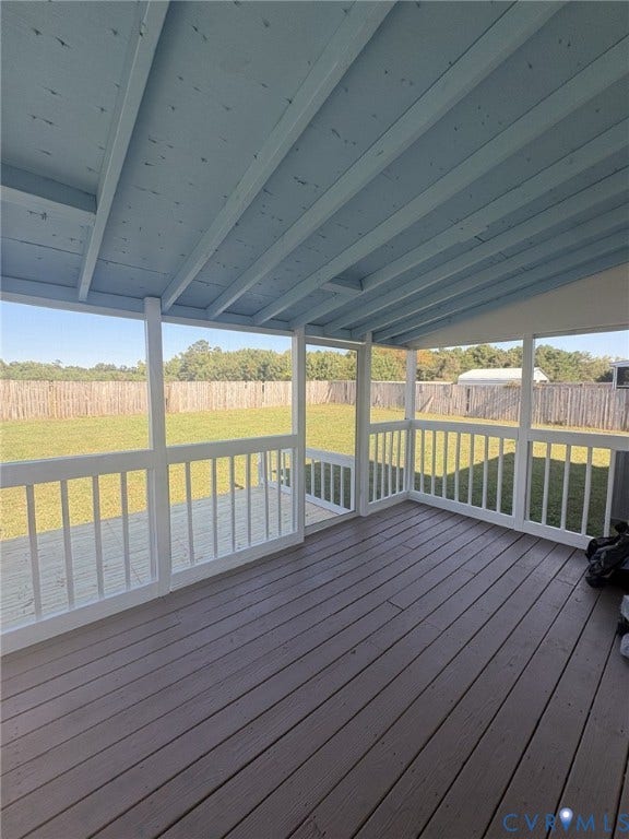 3022 Fielding Road, South Chesterfield, VA 23834 Screen in porch with deck