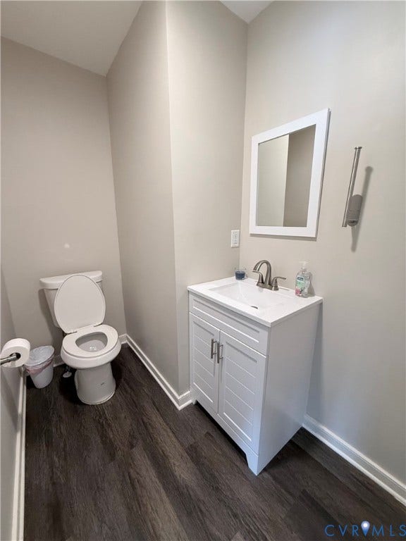 2091 Anderson Highway, Powhatan, VA 23139 Hallway bathroom- White vanity with a single basin sink, brushed nickel faucet, and a framed mirror.