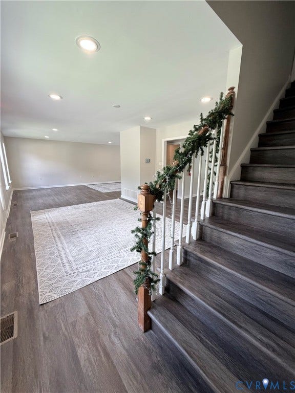 2091 Anderson Highway, Powhatan, VA 23139 Wood-finish flooring throughout, with matching wood-finish stairs