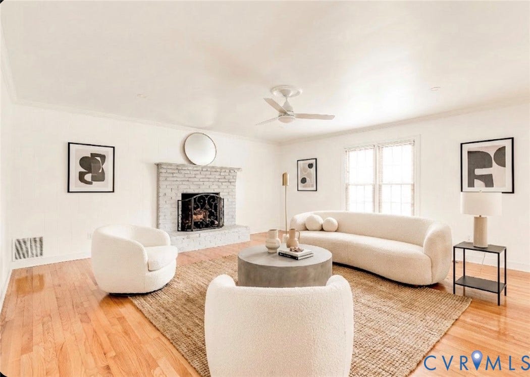 4013 Cresthill Road, Chester, VA 23831 Virtually staged / living room #2
