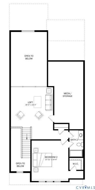 7004 Sunrise Oasis Lane, Oasis Townhomes, Midlothian, VA 23112 Second Floor