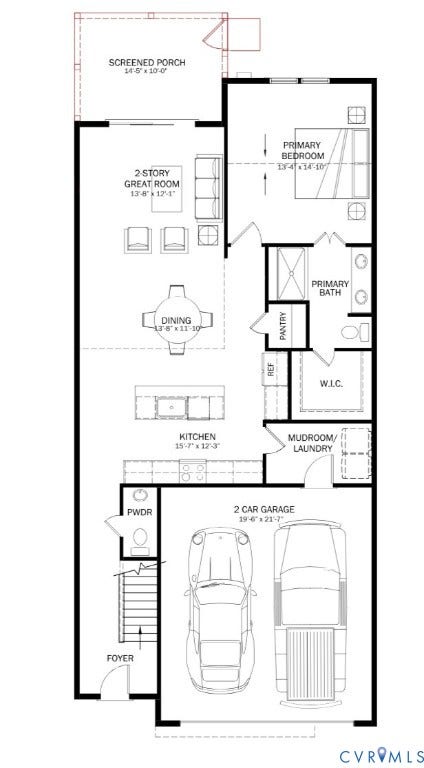 7004 Sunrise Oasis Lane, Oasis Townhomes, Midlothian, VA 23112 First Floor