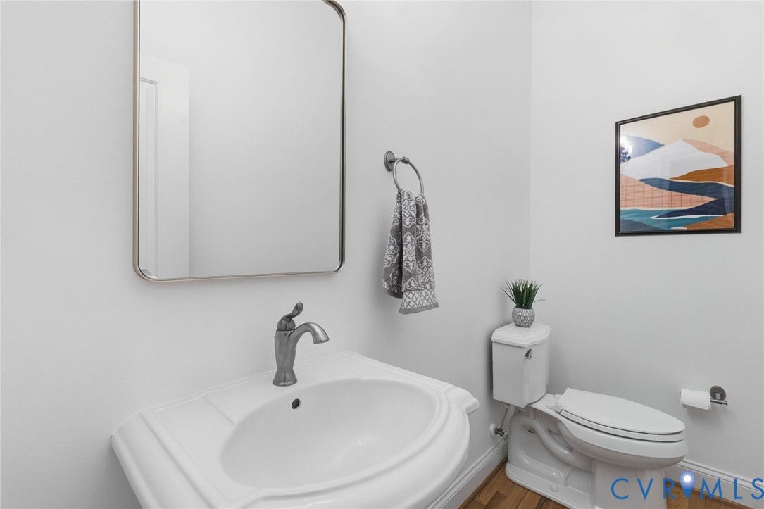 Powder Room off Kitchen