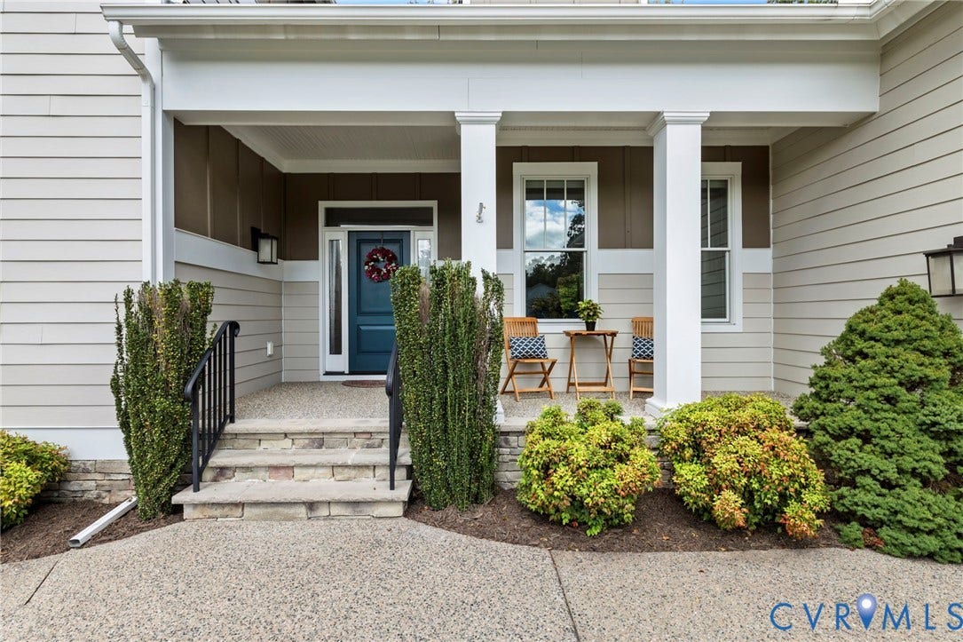 Welcoming Covered Front Porch