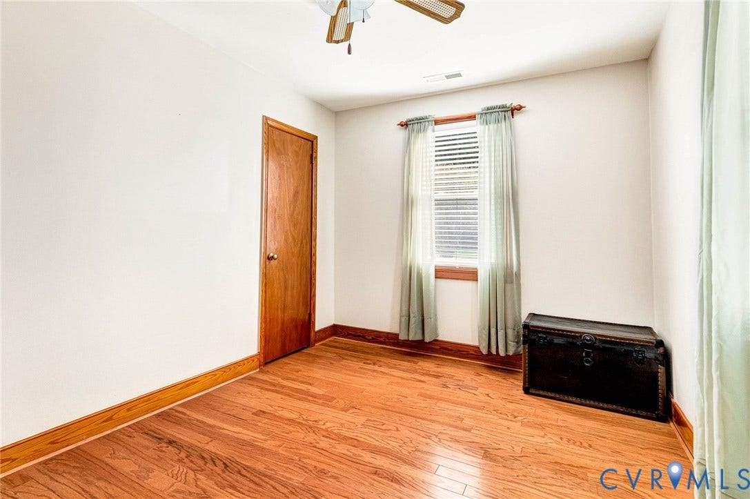 Nice floors, two windows.  Your guests may not want to leave.