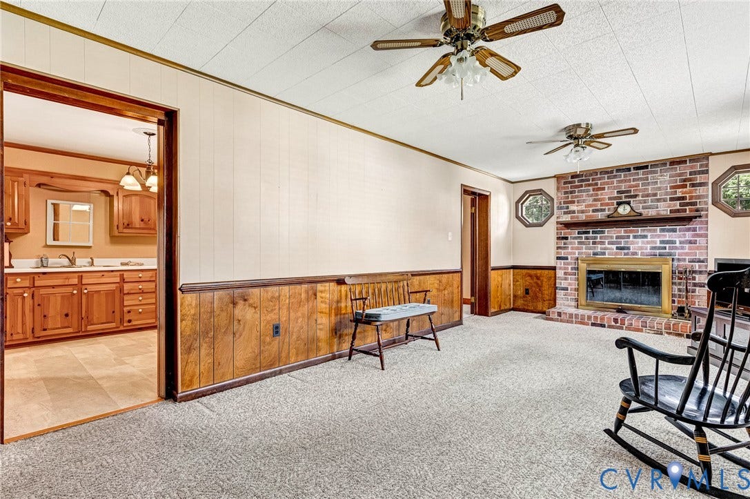 Just a short walk from your recliner to the kitchen.  But click and imagine now.