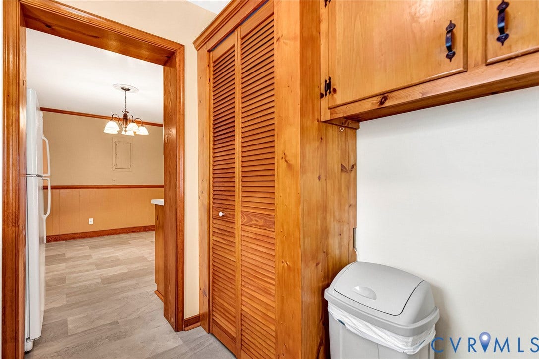 Lots of storage and located just off the Kitchen.  Now let's go outside.