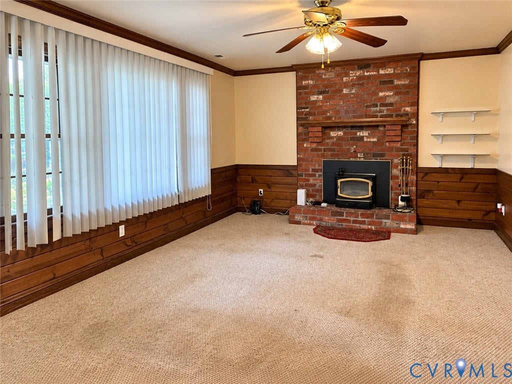 8636 Shadymist Drive, North Chesterfield, VA 23235 wood burning fireplace