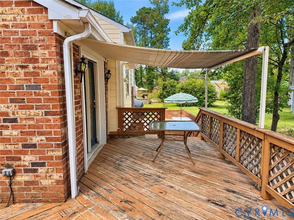 8636 Shadymist Drive, North Chesterfield, VA 23235 deck furniture conveys