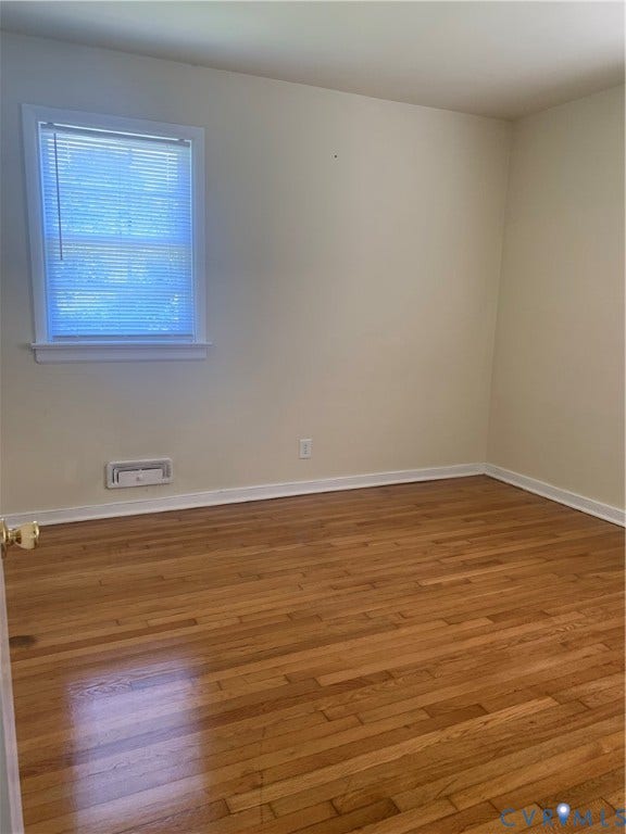 Wood-finish flooring with white trim