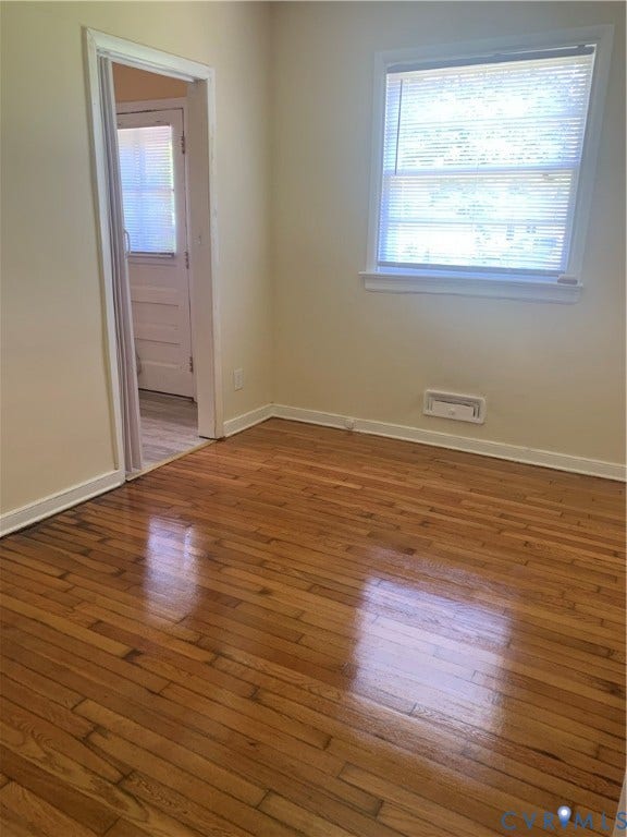 Hardwood flooring with a glossy finish