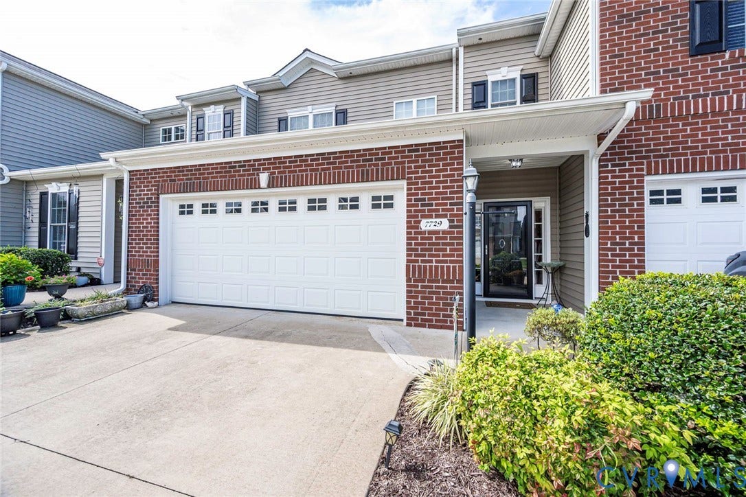 Two car garage with plenty of room for storage