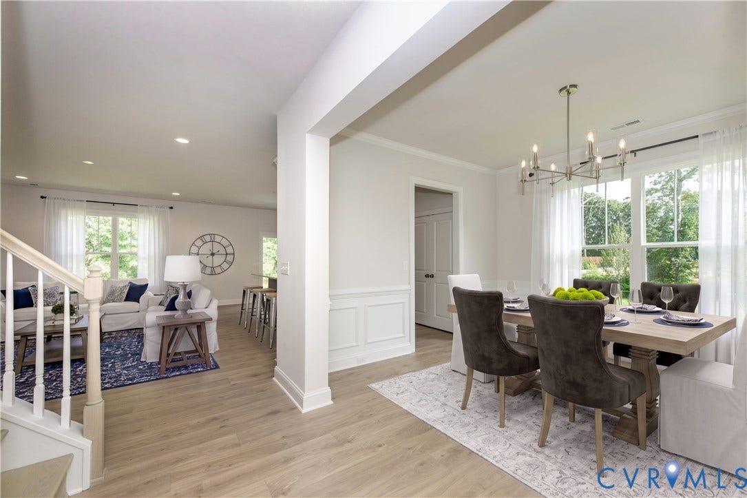 Home has been virtually staged.