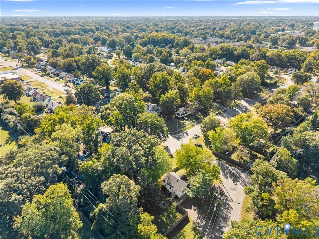 3933 Alma Avenue, Richmond, VA 23222 Expansive tree canopy providing ample natural shade, residential streets, and neighboring properties