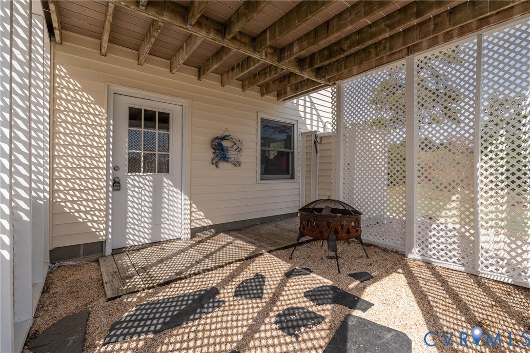 2164 Ocran Road, Ashley Cove, White Stone, VA 22578 Firepit area