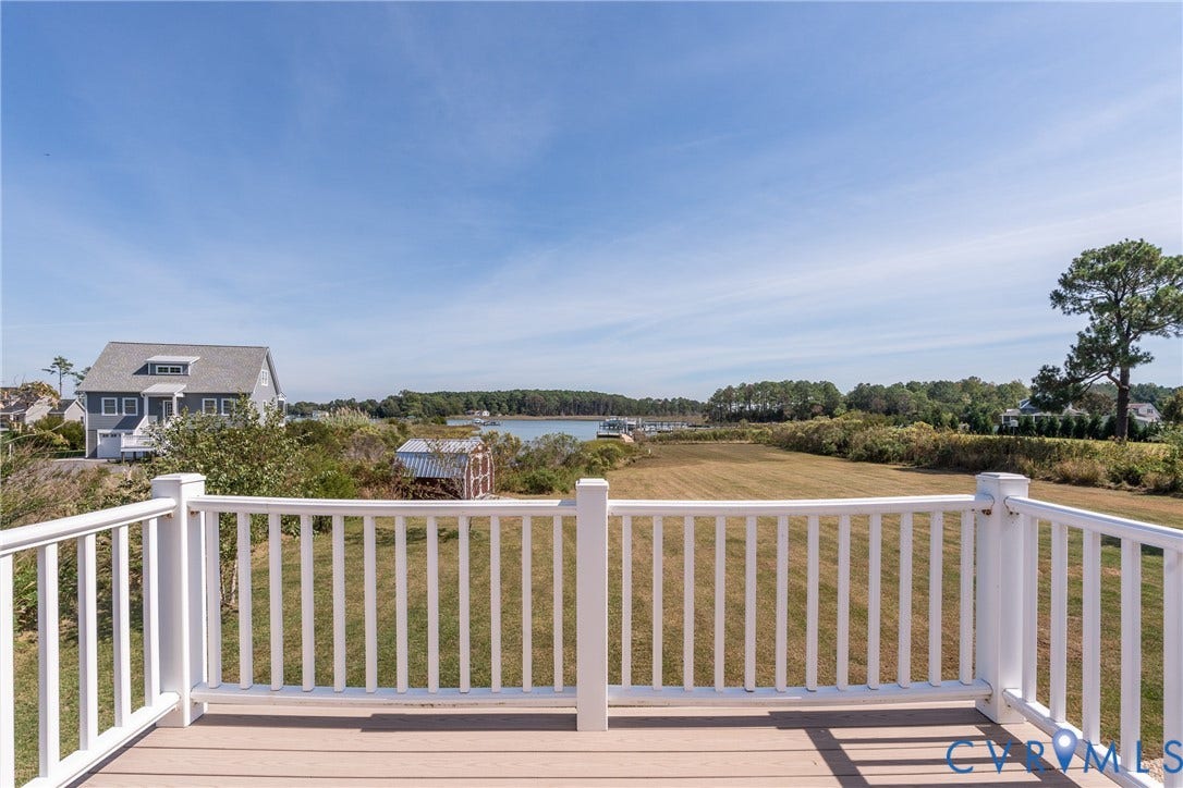 2164 Ocran Road, Ashley Cove, White Stone, VA 22578 Balcony off of Bonus Room
