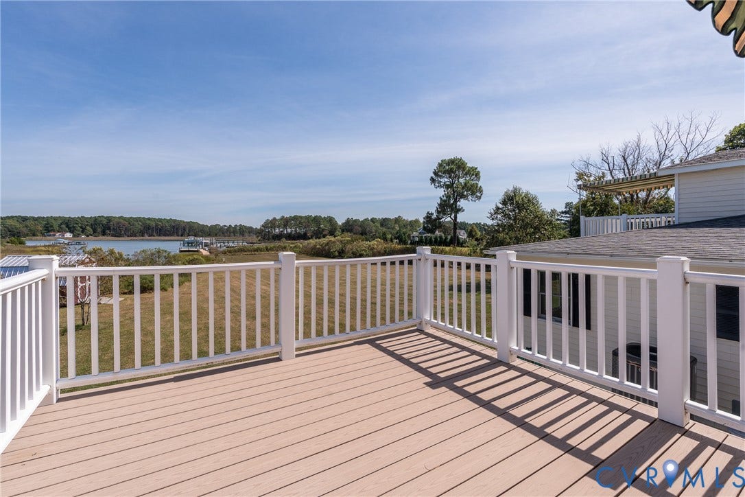 2164 Ocran Road, Ashley Cove, White Stone, VA 22578 Balcony off of Bonus Room