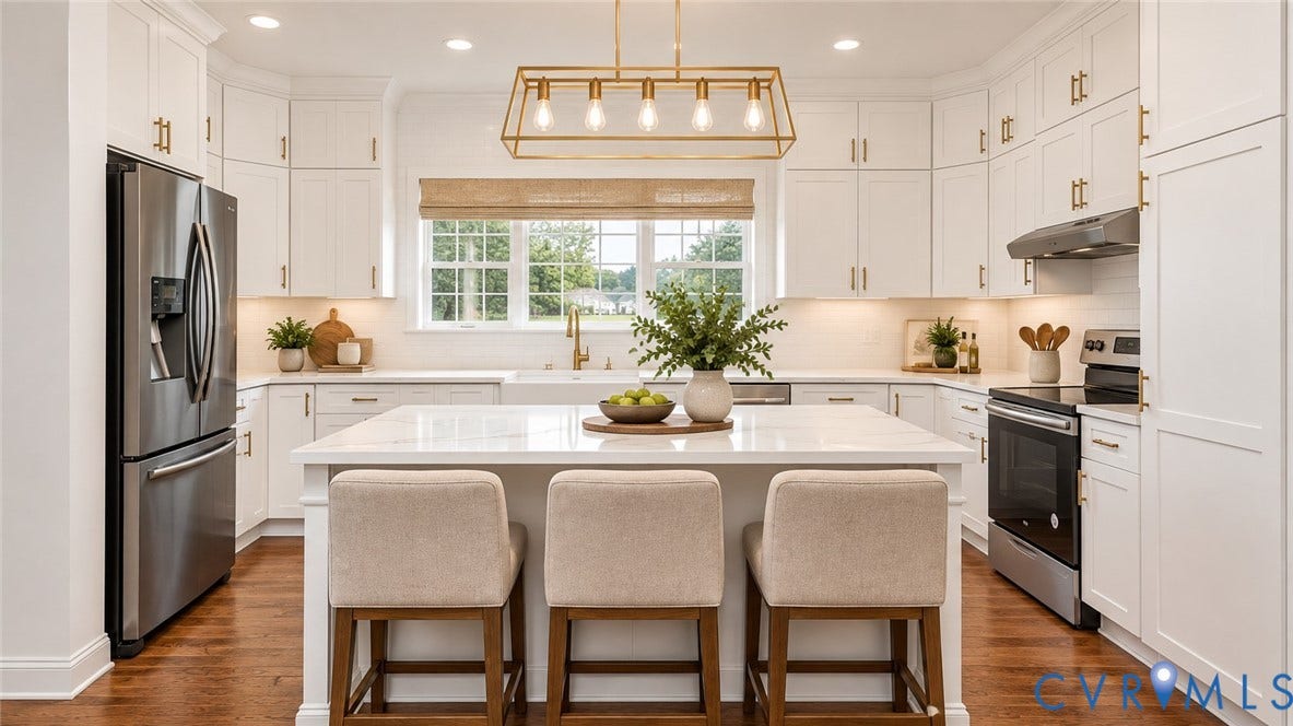 2686 Dogtown Road, Goochland, VA 23063 Virtually staged kitchen.