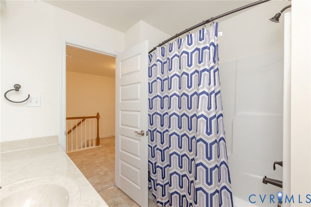 3625 Rainy Day Drive, Midlothian, Midlothian, VA 23112 Bathroom, single sink, huge vanity, tub/shower combination