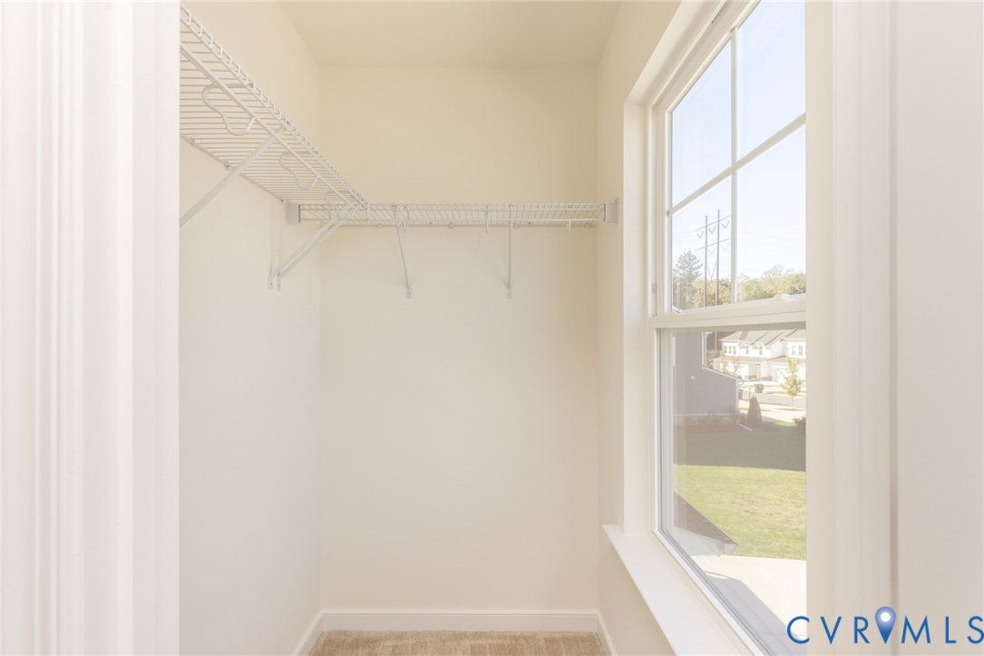3625 Rainy Day Drive, Midlothian, Midlothian, VA 23112 Walk in closet with window giving great natural light